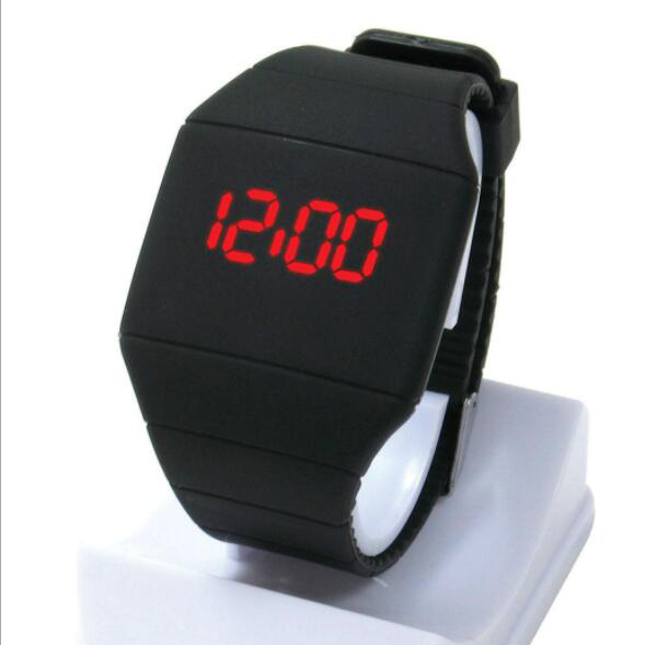 LED silicone electronic watch