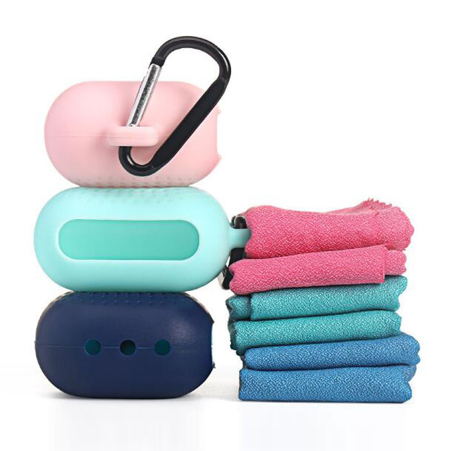 Travel silicone quick drying towel