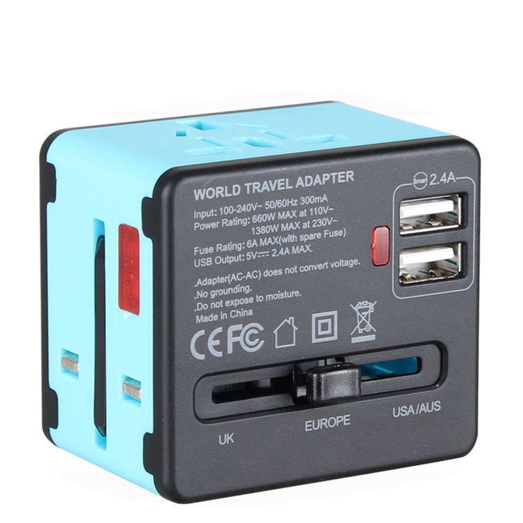 Dual USB2.4A multi-function plug