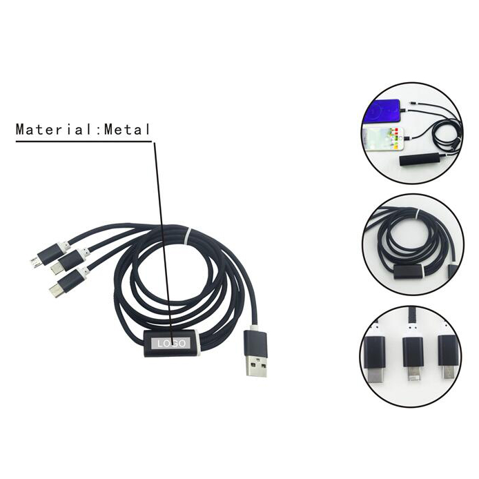 Metal charging line
