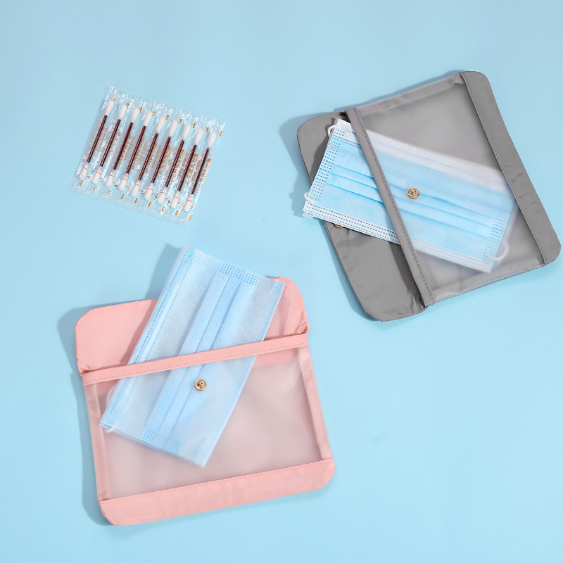 Transparent mask storage bag