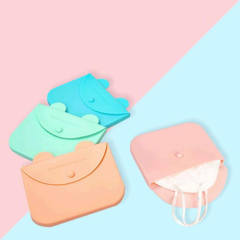 Silicone mask storage box