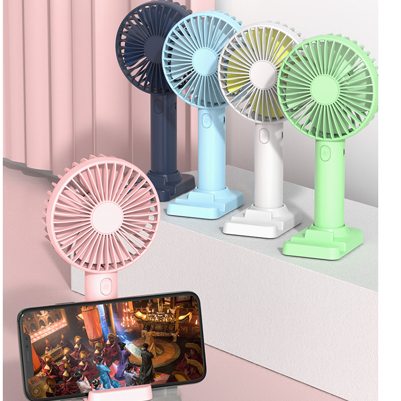 Mobile phone holder mini fan