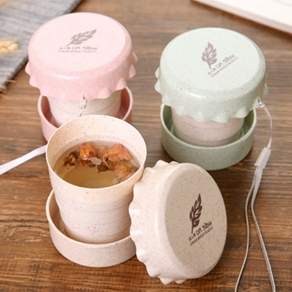Folding silicone water cup