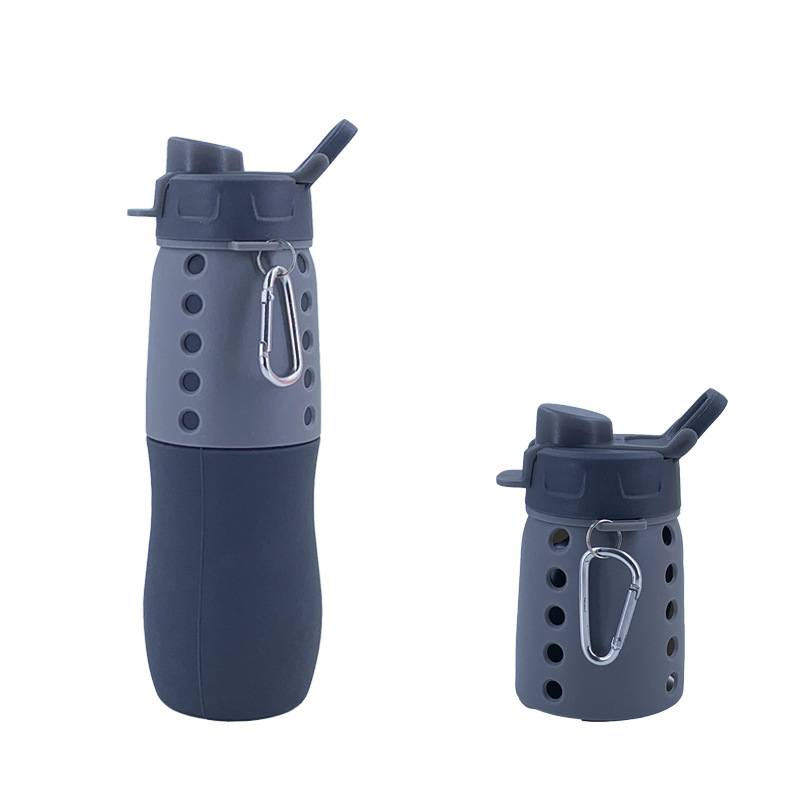 Folding silicone water cup