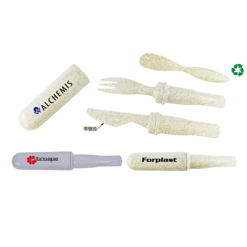 Straw knife and fork suit