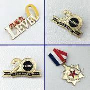 Customized metal badge, brooch, and brooch