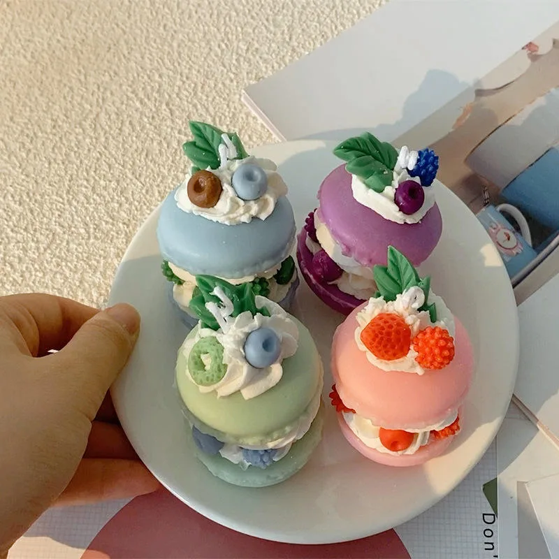 Aromatherapy Candles Wholesale Ins Hot Selling Home Decorations Christmas Gifts Soybean Macaron Style Aromatherapy Candles