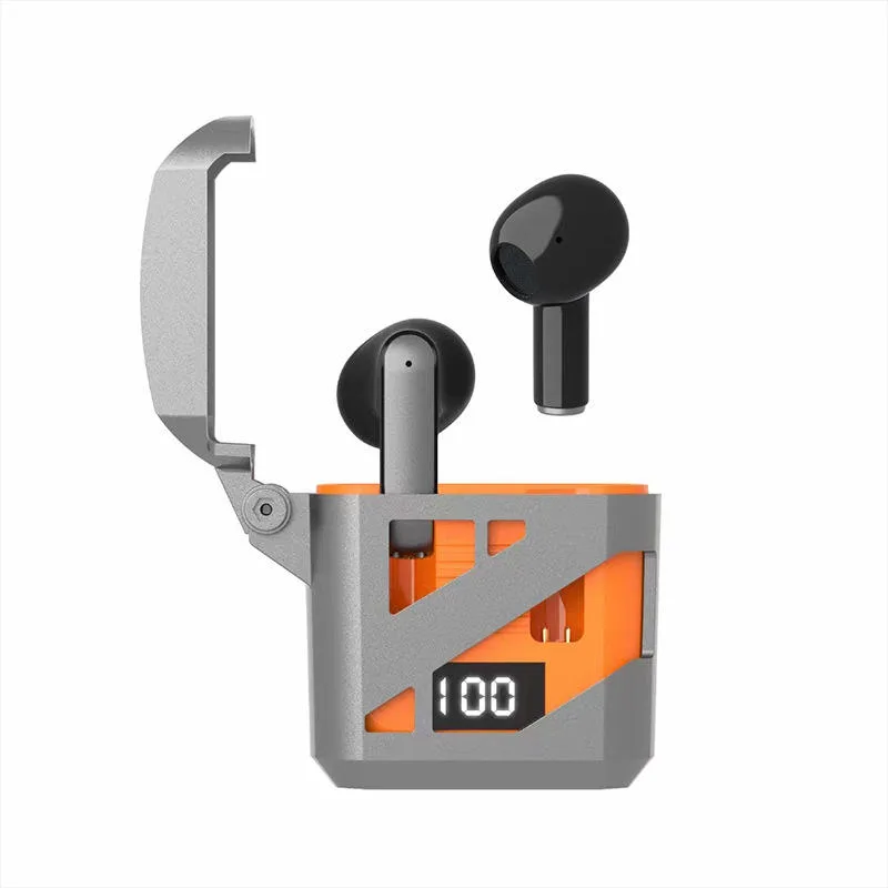 定製logo TG02無線立體聲音樂入耳式耳機運動無線bt5.3帶數字顯示屏耳機