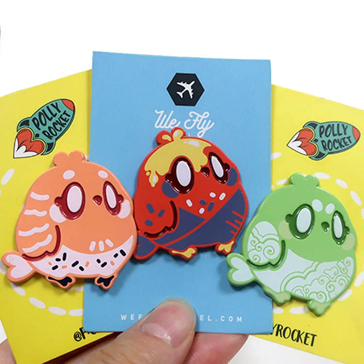 Cute metal crafts badge gift