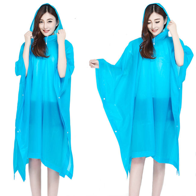 定製Logo可重複使用EVA雨披商務禮品