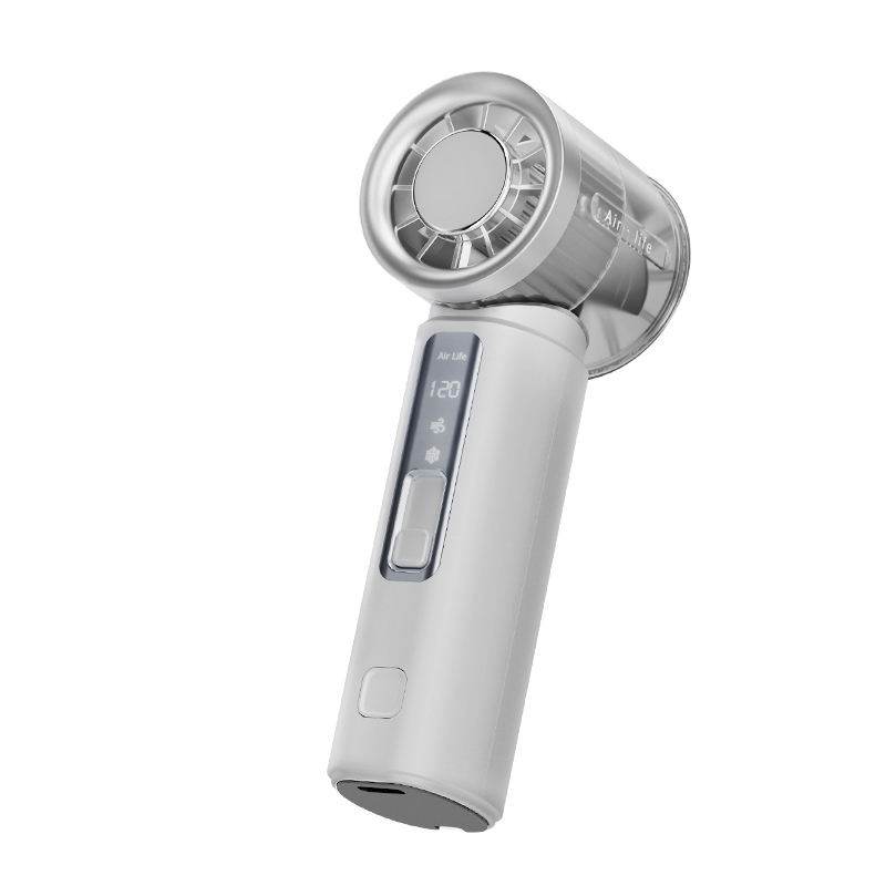 2026 Ultra Mini High Speed Charging Handheld Summer Cooling Pocket Fan Portable Turbofan USB with Advanced Digital Display Screen