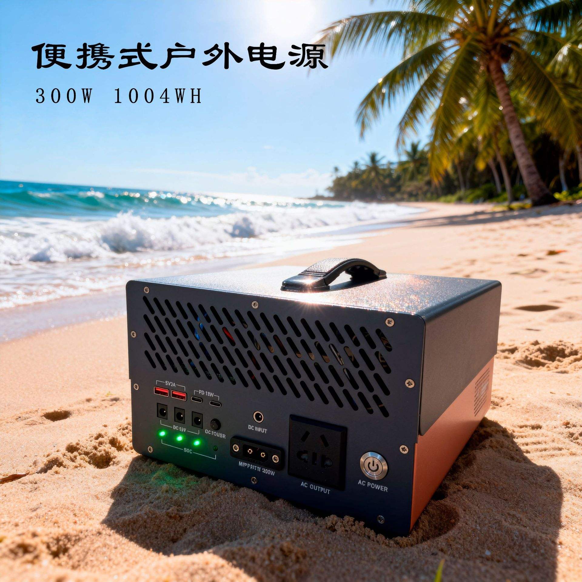 適用於 220V 戶外便攜式充電站 電池過充/過放保護，適用於汽車露營