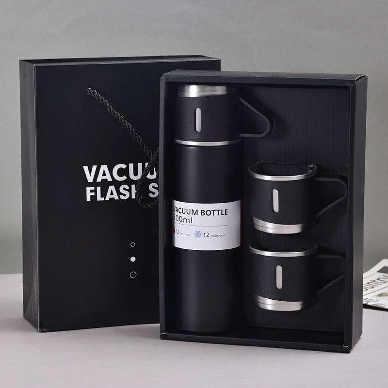 Gift Set Teacup 304 Tumbler Water Bottle Portable Thermos Bottle